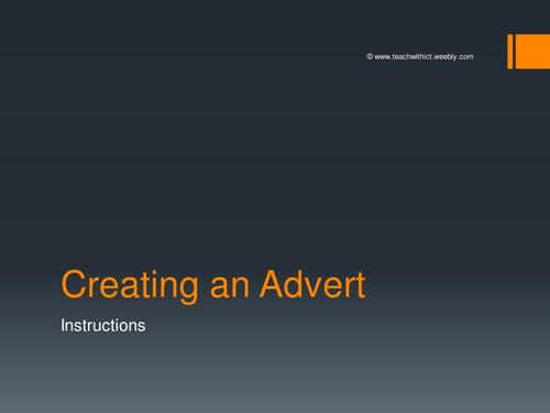 Creating an advert using PowerPoint & Movie Maker | Teaching Resources