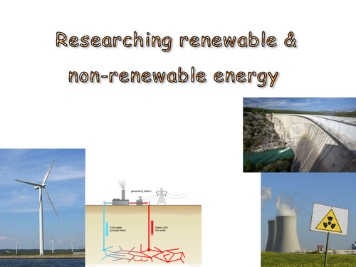 non renewable energy research paper