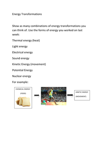 energy-transformations-teaching-resources