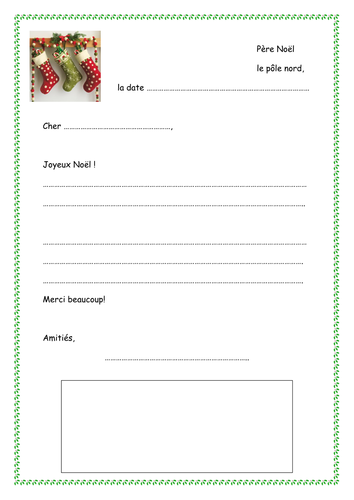 Lettre a Pere Noel | Teaching Resources