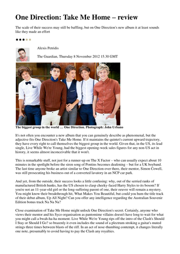 essay on one direction